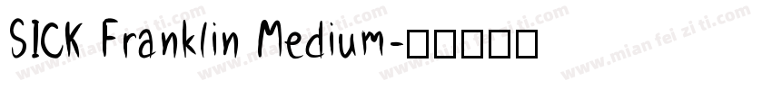 SICK Franklin Medium字体转换